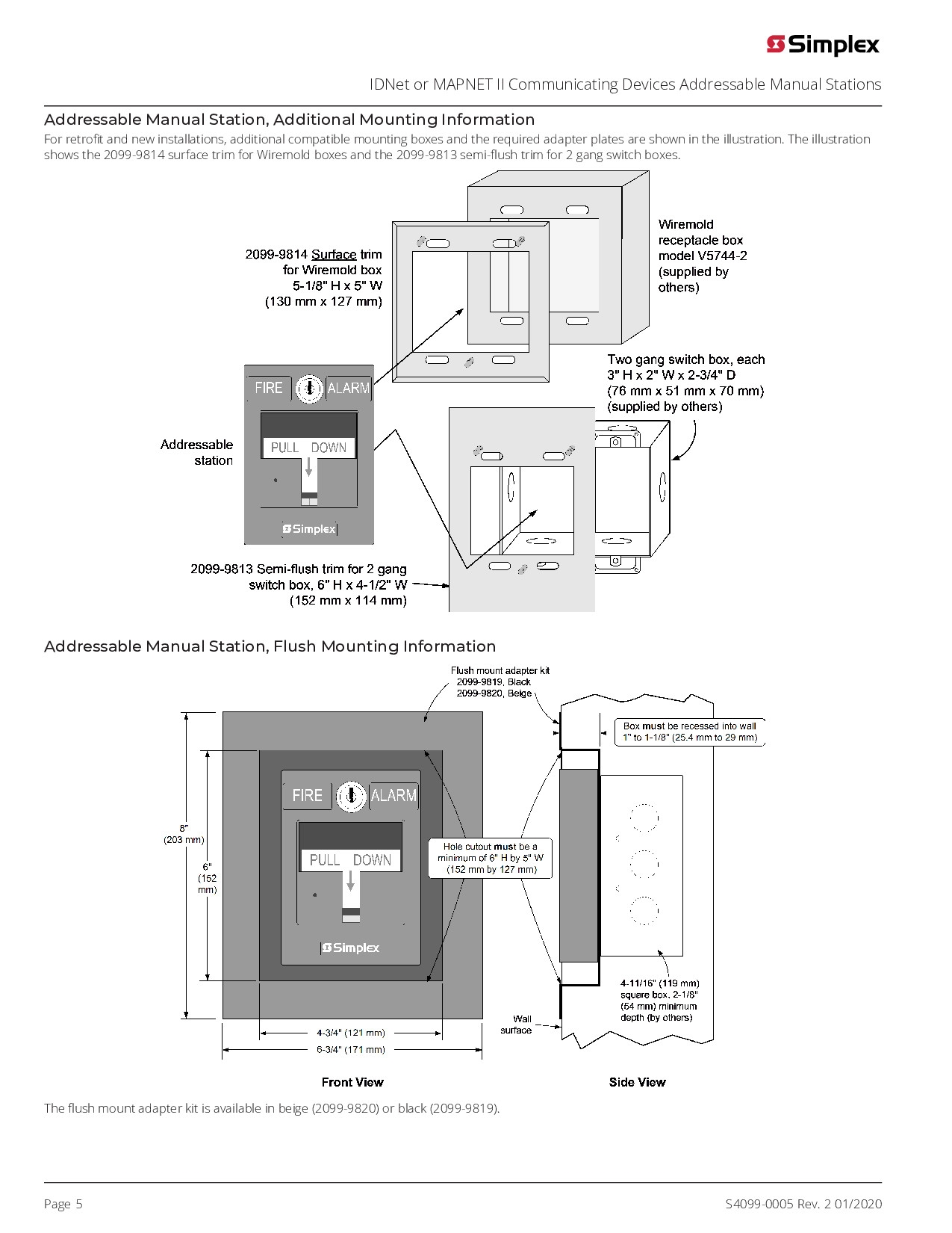 simplex-single-action-addressable-manual-pull-station-model-4099-9004