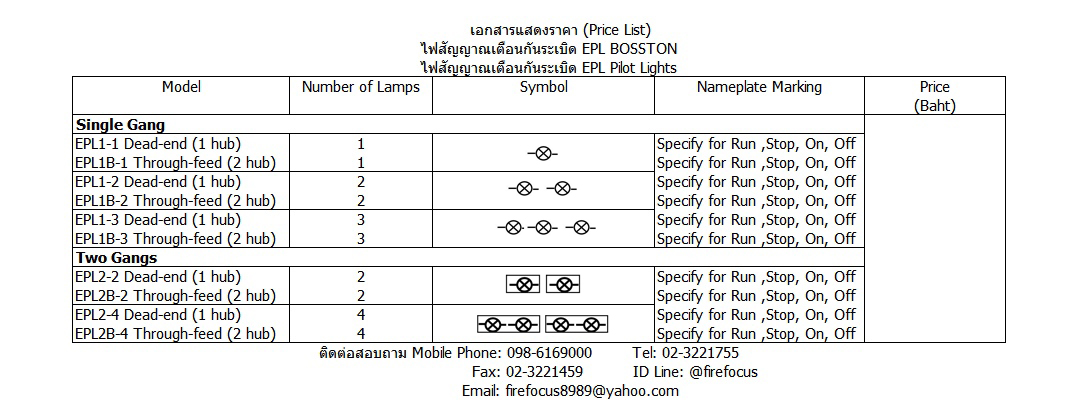 ถังดับเพลิงและอุปกรณ์รักษาความปลอดภัยทุกชนิด